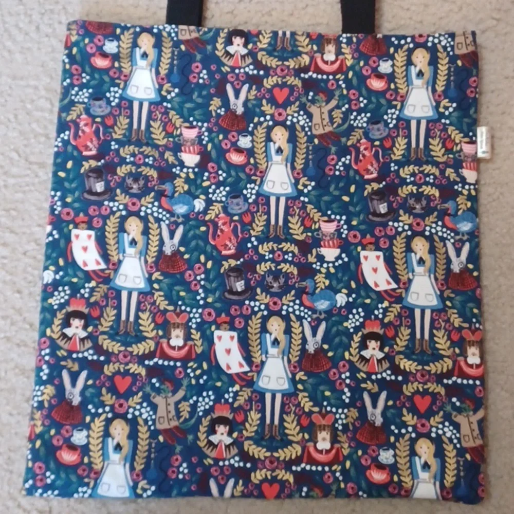 Toshika New York Handmade Alice In Wonderland Tote Bag